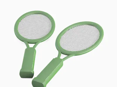 Tennis Racket 04 Low-poly 3D model