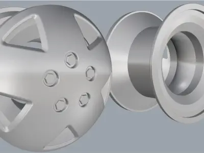 3D Rim Model Car Wheel  3D print model