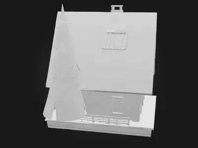 Charming Cabin Retreat 3D model