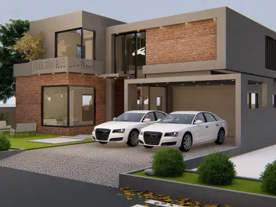 1 kanal house sketchup file render in lumion 3D model