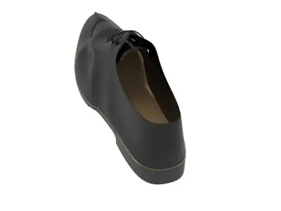 Men Leather Shoe 3D model