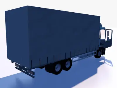 Awning cargo truck 3D model