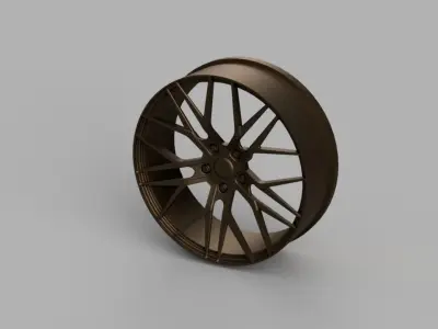 J38 Japan racing 1 to 24th scale modeling custom rim 3D print model