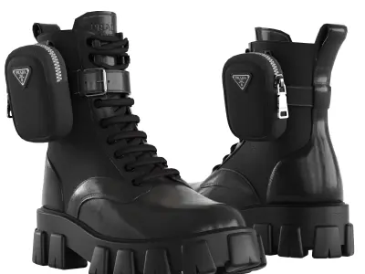 Made in Italy Luxury Boots PRADA Fendi BOTTEGA VENETA 3D Model Pack
