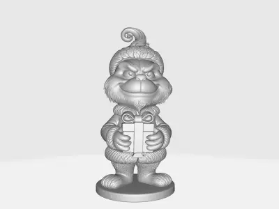 The Grumpy Christmas Thief Figurine Holiday Decoration 3D print model