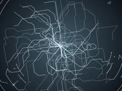 Infographic Structure Animated 3D Sequence 3D model