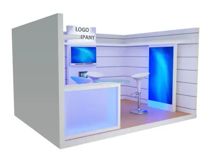 Booth Exhibition Stand a405c 3D model
