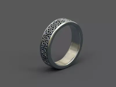 High-Quality 3D Ring Model Low-poly 3D model 25