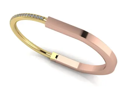 Lock Bracelet Size 18 3D print model