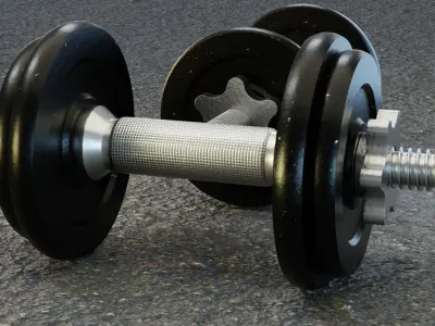 Dumbbell dumbbells 3D model