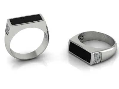 Jewelry Mens Ring Gold 3D print model get