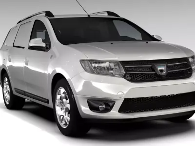 Dacia Logan MCV Fiskal 2016 3D model