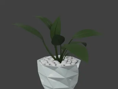 Abstract Planters Rectangles 2 Flowerpot Pot 3D print model