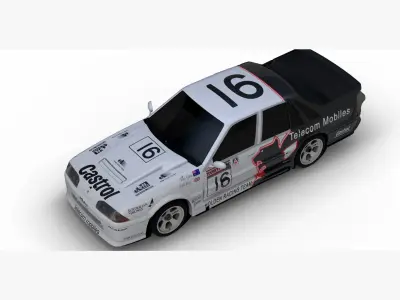 Holden Commodore VL Race Car 1990 Low-poly 3D model