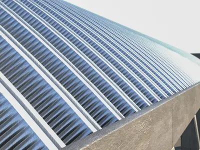 Arch roof 3D model