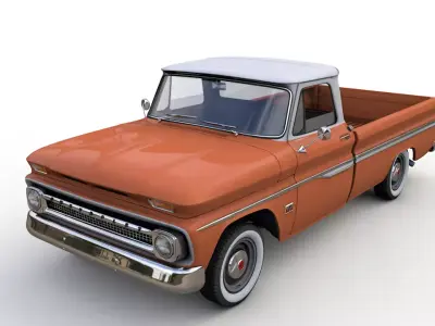 CHEVY C10 283 V8 PICKUP 1966 3D model