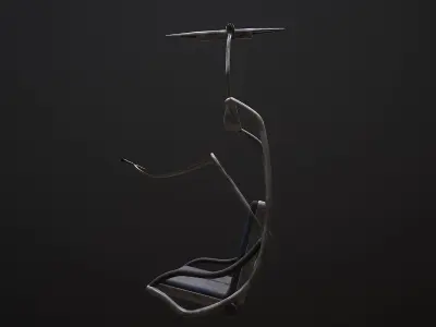 Ropeway Seats Low-poly 3D model
