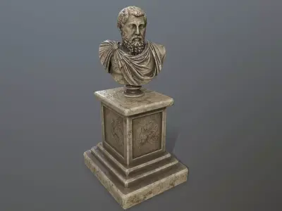 Marcus Aurelius 2 Low-poly 3D model