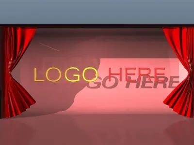 CURTAIN ANIMATED 3D model