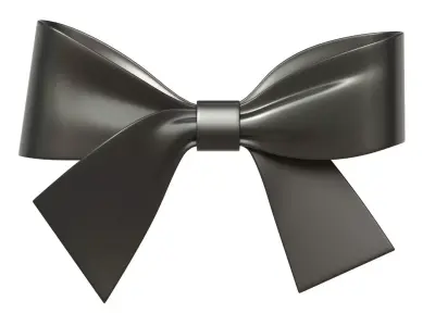 Christmas Bow Ribbon 82 Low-poly 3D model