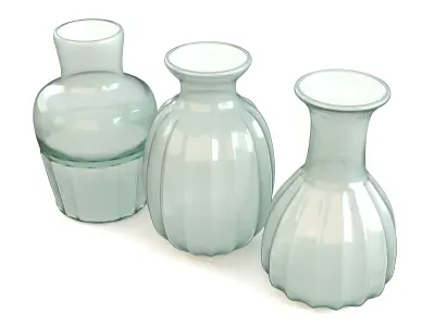 Set of Three Mia Mini Vases 3D model