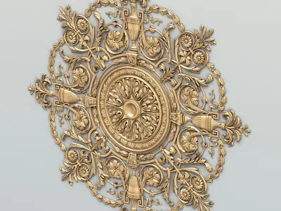 Round rosette 042 3D model