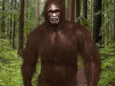 Big Foot - Sasquatch 3d model - animated 3D model