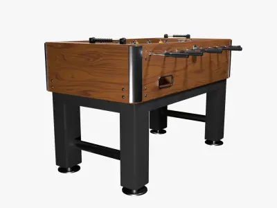 Foosball Table Football Low-poly 3D model