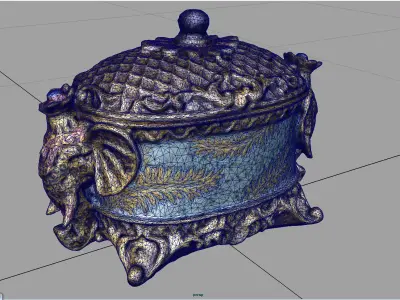 Decorative Jewelry Box 3D model
