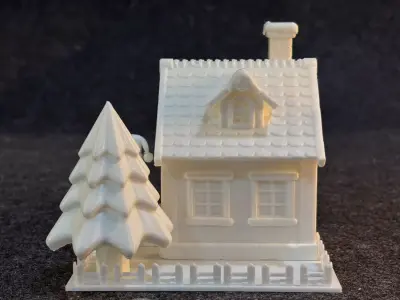 Santa house Printing 3D print model