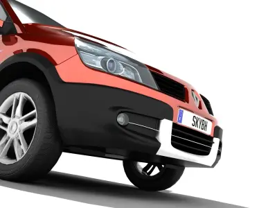 Renault Scenic II Conquest Low-poly 3D model