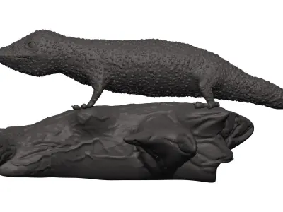 Gecko figurine 3D model
