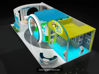 Booth Exhibition Stand G36 3D Model Collection