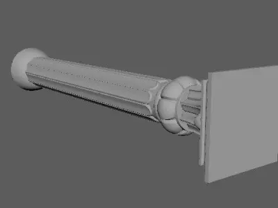 baluster two columns 3D model