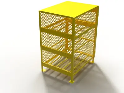 3D model of a box for a gas cylinder 3D model