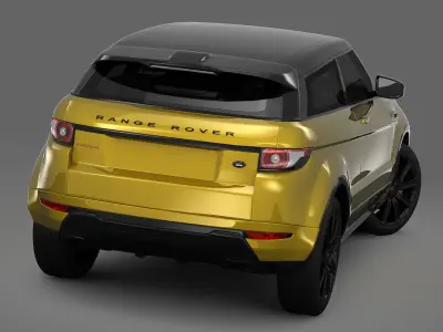 Range Rover Evoque Sicilian Yellow Limited Edition 2013 3D model