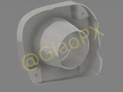 Subaru Impreza GC8 V4 Fog Light Cover With Duct 3D print model