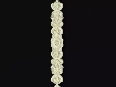 Central decor ornament for furniture 3D model 628