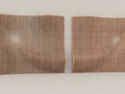 Parametric wall design 3ds wood glass Free 3D model