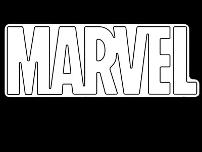 Marvel Neon Sign 3D model