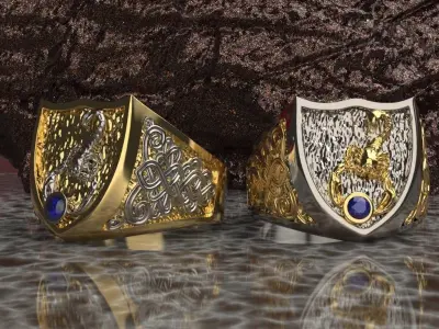 scorpion ring 3D print model