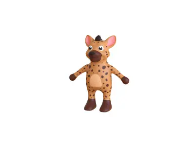 High-Quality 3D Cute Hyena - Animated for Games  Low-poly 3D model