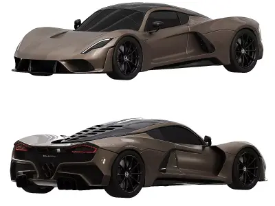 Hennessey Venom F5 3D model by IBROKHIMKHODJA