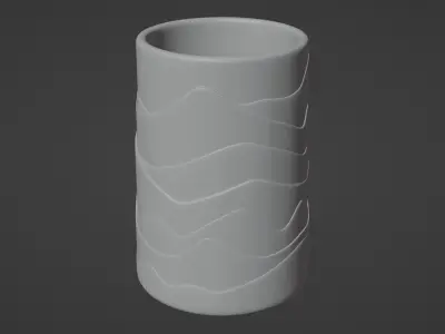 Pen pencil holders Vases Decoration 3D Model Collection