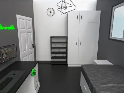 Optical Store - Interior design 3D model