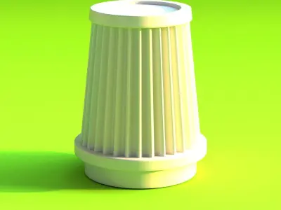 High flow air filter scale 3D print model