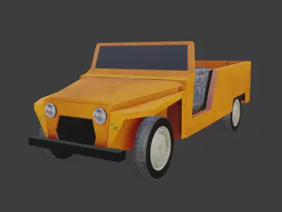 Citroen Yagan Low-poly 3D model