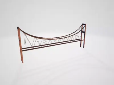 istanbul bosphorus bridge Low-poly 3D model