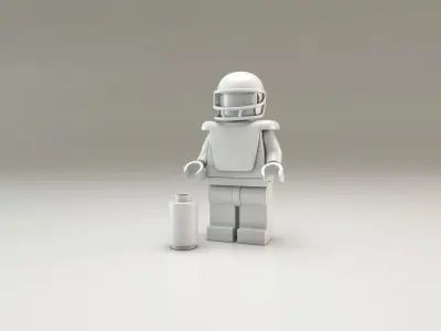 LEGO Tom Brady figure 3D model