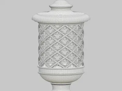 Perforated Garden Lantern 3D model
